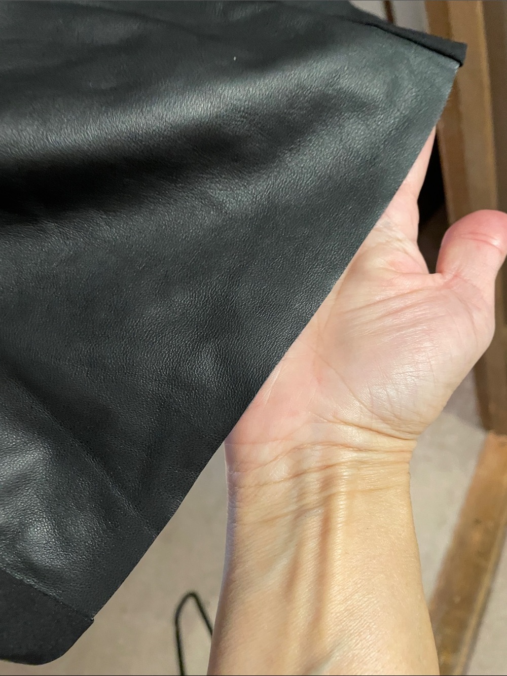 TICCI TONETTO Black Soft (real) Leather Bodycon Dress - Picture 8 of 10